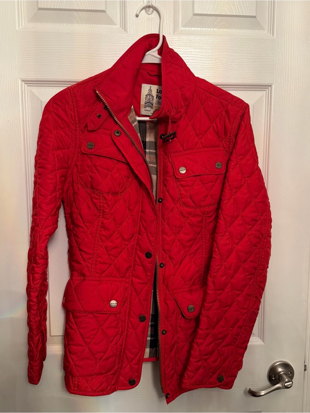 LONDON FOG Women’s Quilted Red Jacket